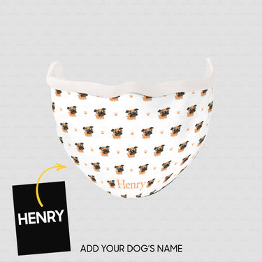 Personalized Dog Gift Idea - Cute Dogs 5 For Dog Lovers - Cloth Mask